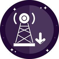 Signal Solid badges Icon vector