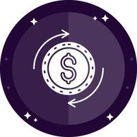 Dollar Solid badges Icon vector