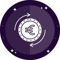 Euro Solid badges Icon vector