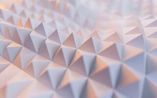 Triangle shape sound-absorbing cotton background, 3d rendering. photo