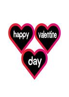 Stylish happy valentines day typography template for t shirt vector graphics element