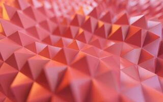 triángulo forma absorbente de sonido algodón fondo, 3d representación. foto