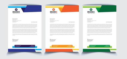 Corporate Letterhead Design vector