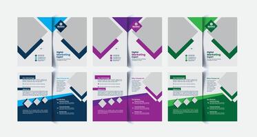 Bi Fold Brochure Design vector