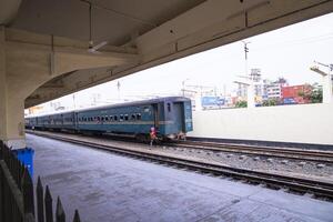 29 December 2023 Dhaka, Bangladesh. Kamlapur Railway Station photo