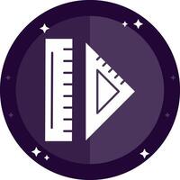 Ruler Solid badges Icon vector