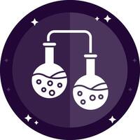 Experiment Solid badges Icon vector