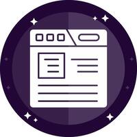 Article Solid badges Icon vector