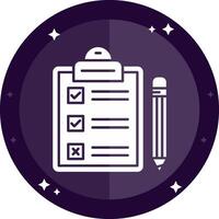 Task Solid badges Icon vector