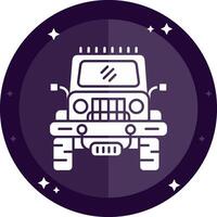 Jeep Solid badges Icon vector