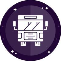 Bus Solid badges Icon vector