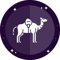 Camel Solid badges Icon vector