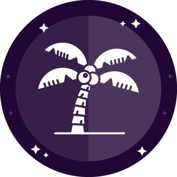 Tree Solid badges Icon vector