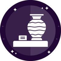 Vase Solid badges Icon vector