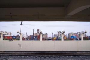 29 December 2023 Dhaka, Bangladesh. Kamlapur Railway Station photo