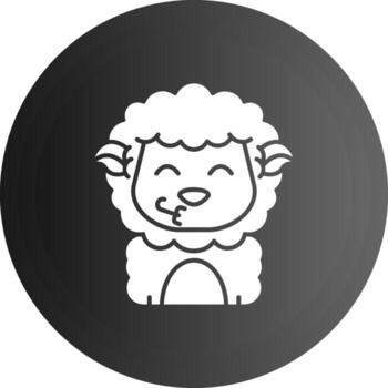 Congratulation Solid black Icon vector