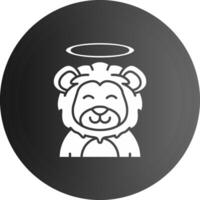 Angel Solid black Icon vector