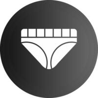 Underwear Solid black Icon vector