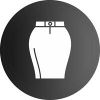 Skirts Solid black Icon vector