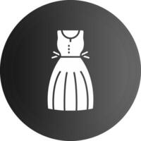 Sundress Solid black Icon vector