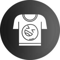 Tee Solid black Icon vector