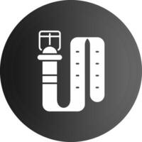 Belt Solid black Icon vector