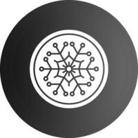 Winter Solid black Icon vector