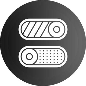 Toggle Solid black Icon vector