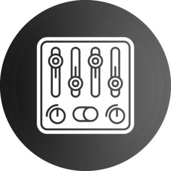 Control Solid black Icon vector