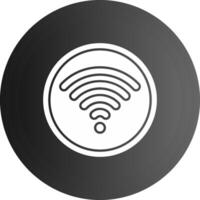 Wifi Solid black Icon vector