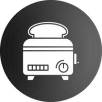 Toaster Solid black Icon vector