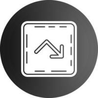 Bounce Solid black Icon vector