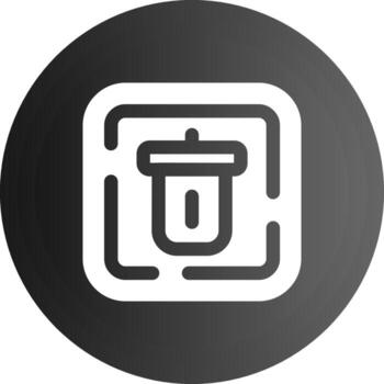 Delete Solid black Icon vector