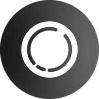 Circle Solid black Icon vector