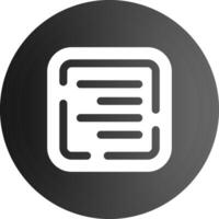 Right align Solid black Icon vector