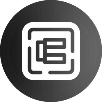 Adjustable Solid black Icon vector