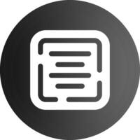 Center alignment Solid black Icon vector