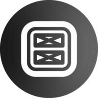Layout Solid black Icon vector