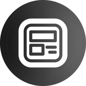 diseño sólido negro icono vector