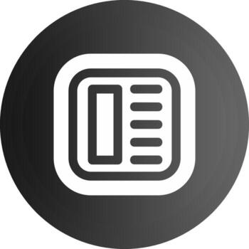 Layout Solid black Icon vector