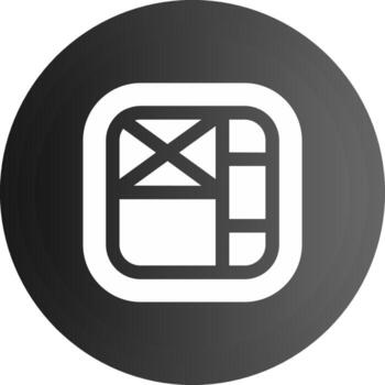 diseño sólido negro icono vector