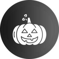 calabaza sólido negro icono vector