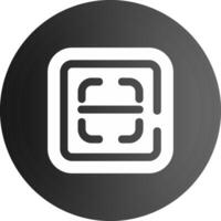 Scan Solid black Icon vector