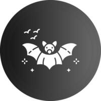 Bat Solid black Icon vector