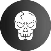 Skull Solid black Icon vector