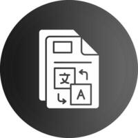 Translate Solid black Icon vector