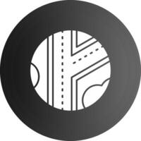 Road Solid black Icon vector