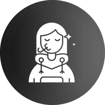 Congratulation Solid black Icon vector