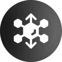 3d scale Solid black Icon vector