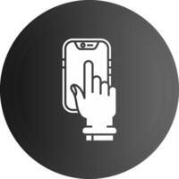 Touch Device Solid black Icon vector